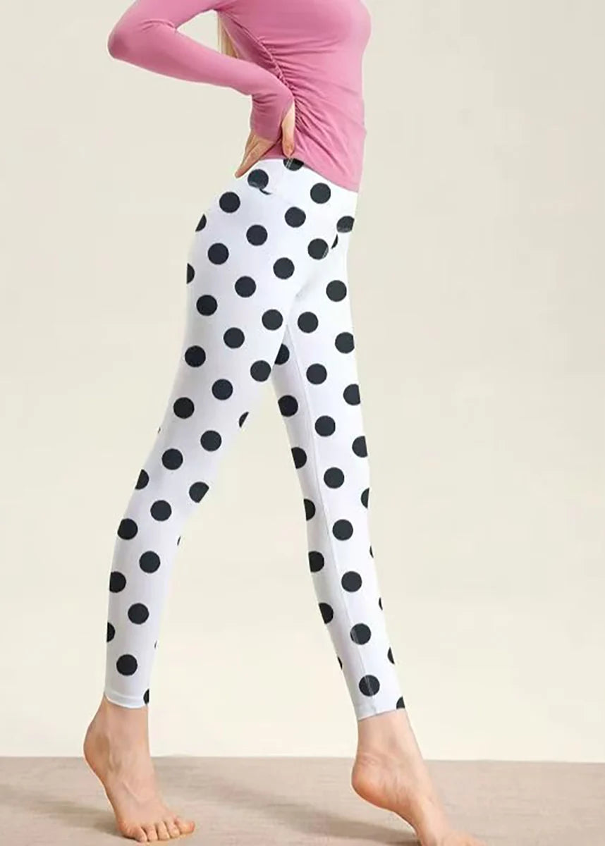 Dames Capri Legging met Stippenprint en Scrunch Detail 2
