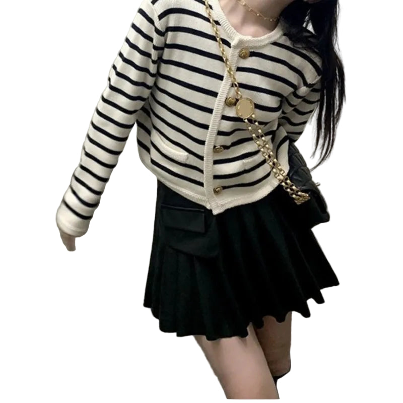 Dames Cardigan Gebreid Casual Met Lange Mouwen 3