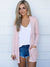 Dames Cardigan Lange Mouwen Gebreid Polyester Spandex 5