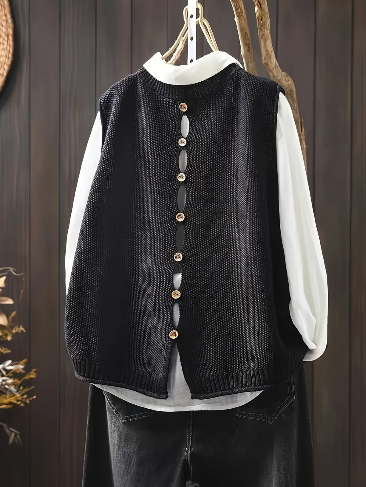 Dames Cardigan Met Elegante Drapering 1