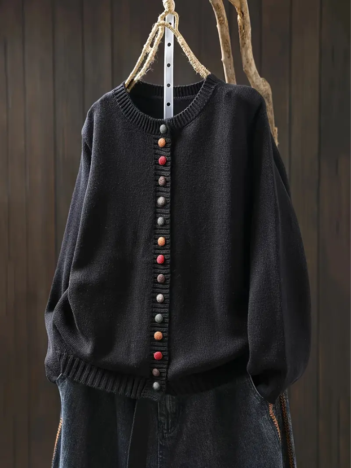 Dames Cardigan Met Elegante Drapering 4