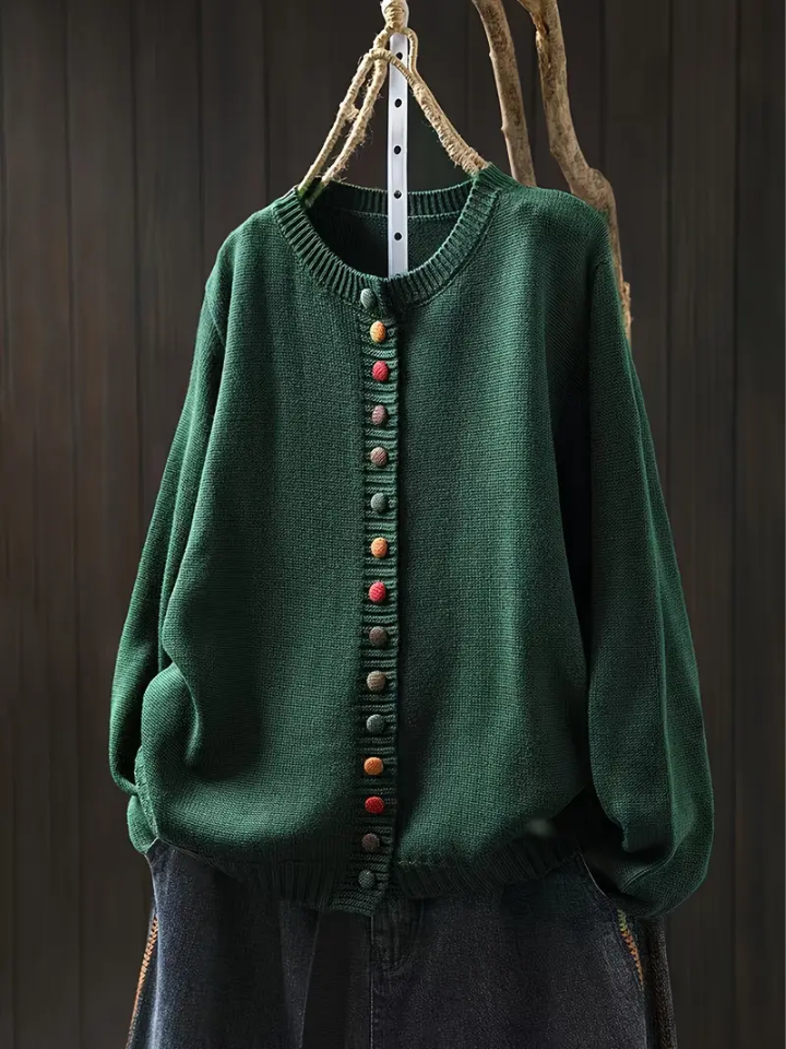 Dames Cardigan Met Elegante Drapering 5