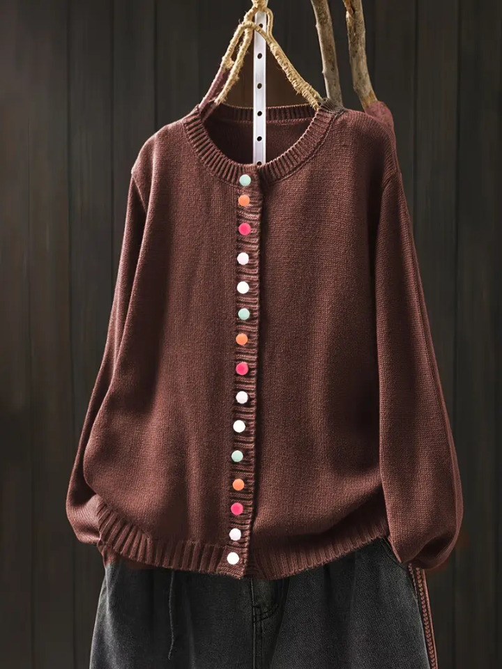 Dames Cardigan Met Elegante Drapering 6
