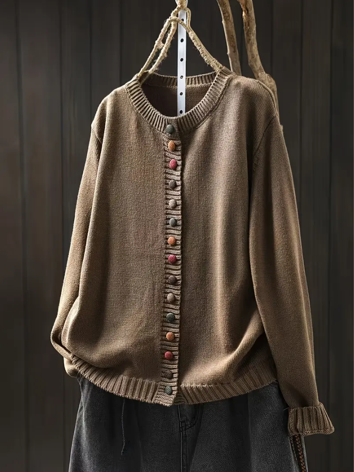 Dames Cardigan Met Elegante Drapering 7
