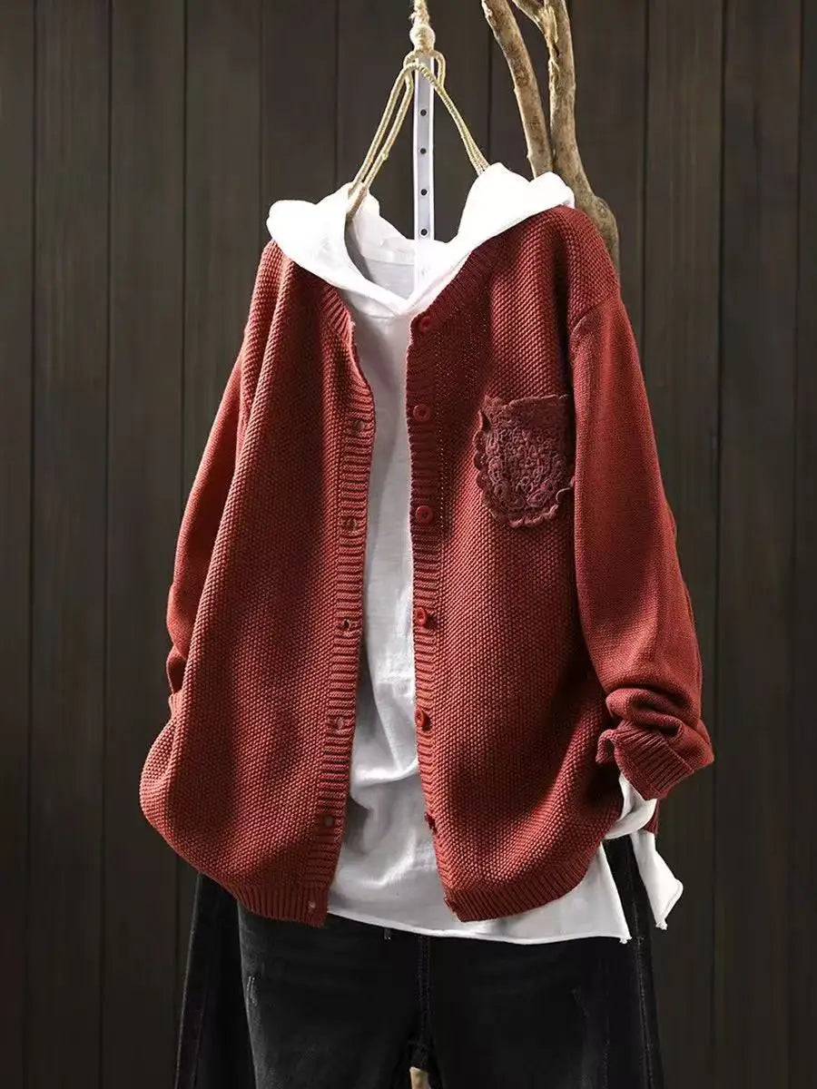Dames Cardigan Met Kanten Details 1