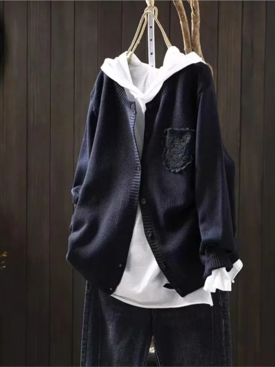 Dames Cardigan Met Kanten Details 6