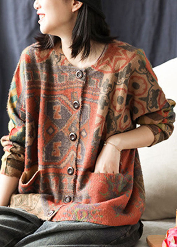 Dames Cardigan Met Knopen en Zakken Losse Pasvorm Truien 2