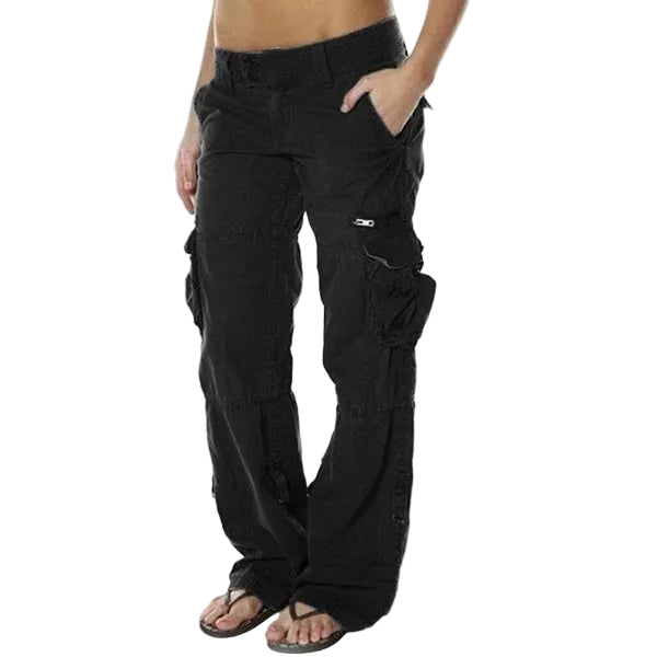 Dames Cargo Broek Met Praktische Zakken Voor Casual Gebruik 0