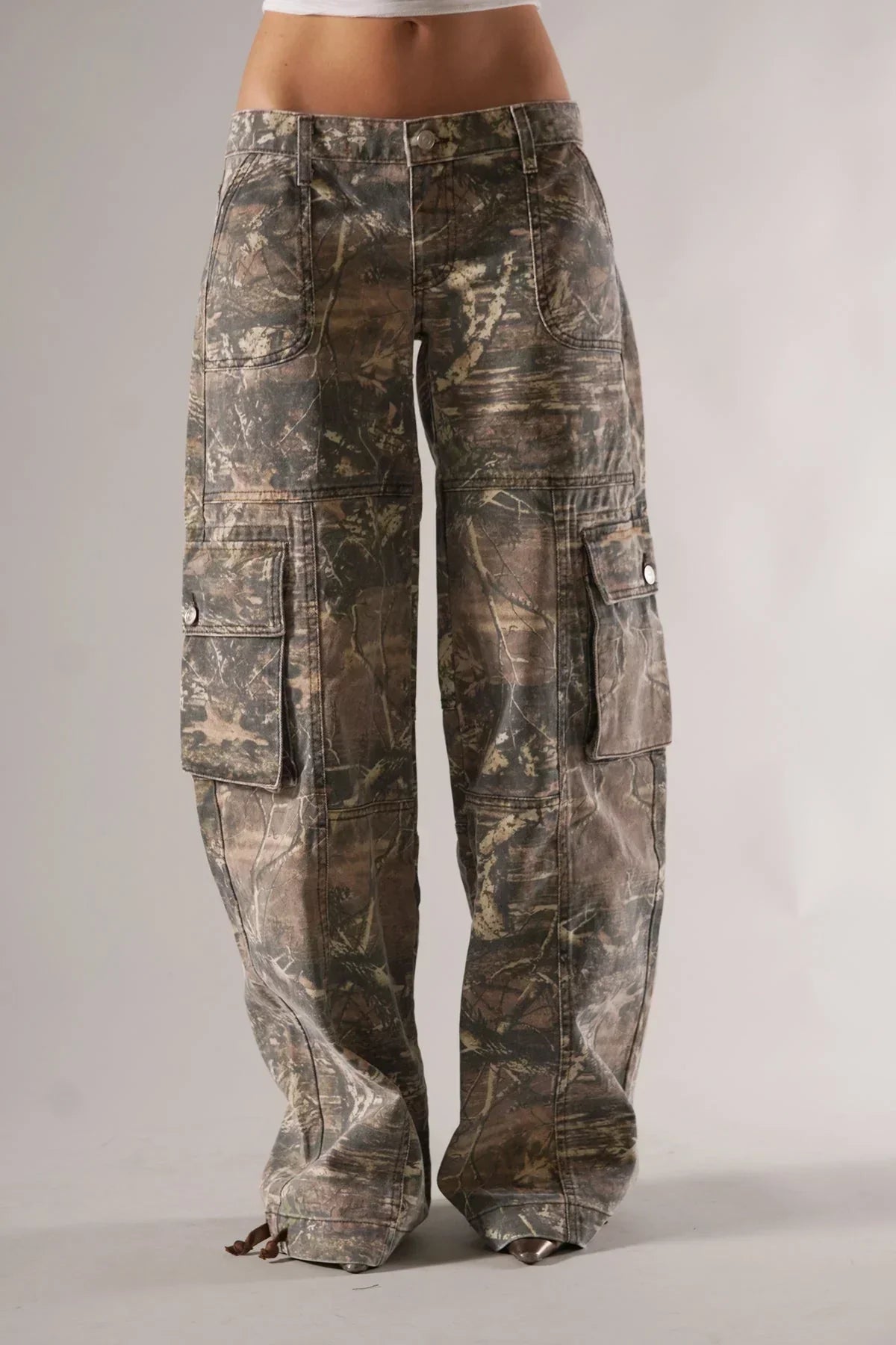 Dames Cargobroek Camouflage Stijl 3