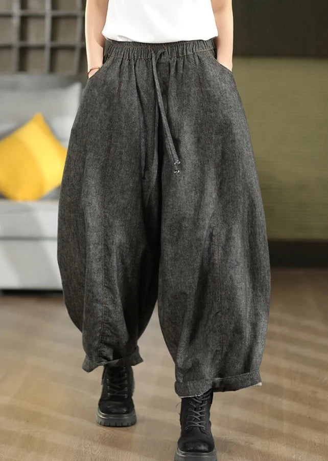 Dames Casual Broek Met Elastische Tailleband 1
