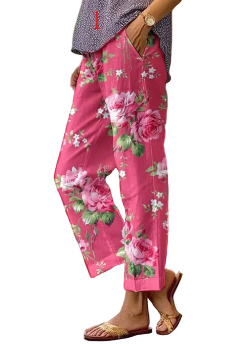 Dames Casual Broek met Print 0