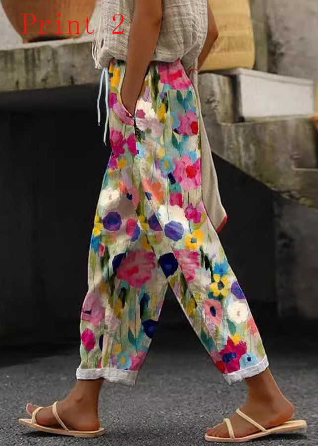 Dames Casual Broek met Print 1