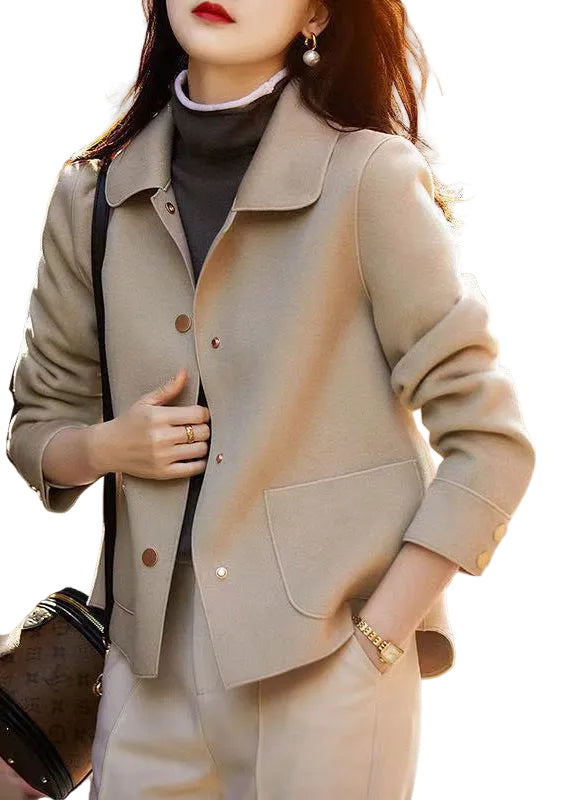 Dames Casual Jas met Peter Pan-kraag 0