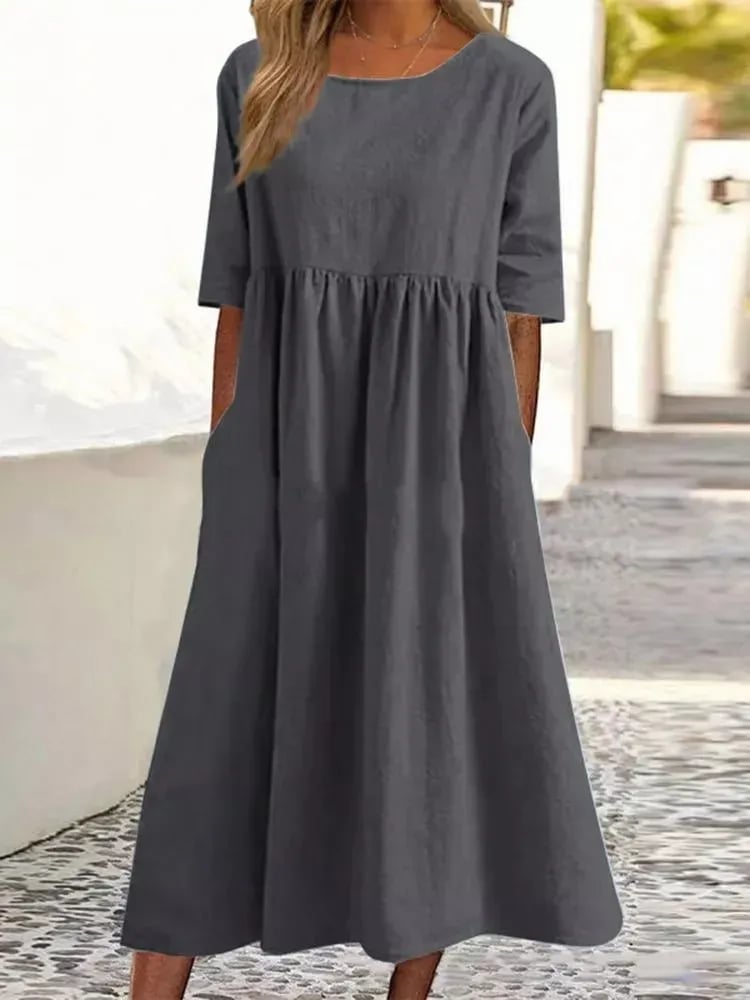 Dames Casual Jurk Relaxed Fit 6
