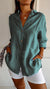 Dames Casual Overhemd Met Knoopsluiting en Losse Pasvorm 7