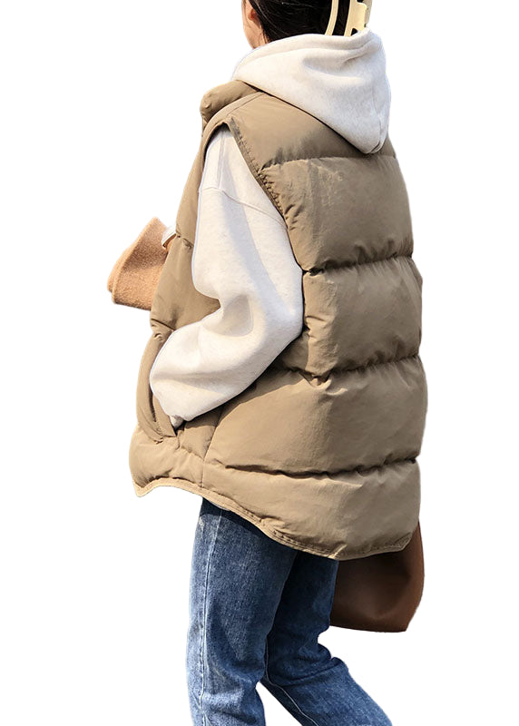Dames Casual Puffer Vest met Staande Kraag 2