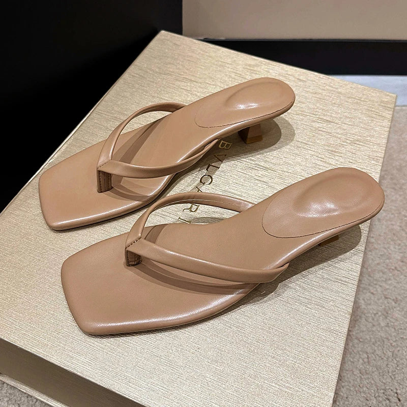 Dames Casual Slippers met Lage Hak voor Zomer 1