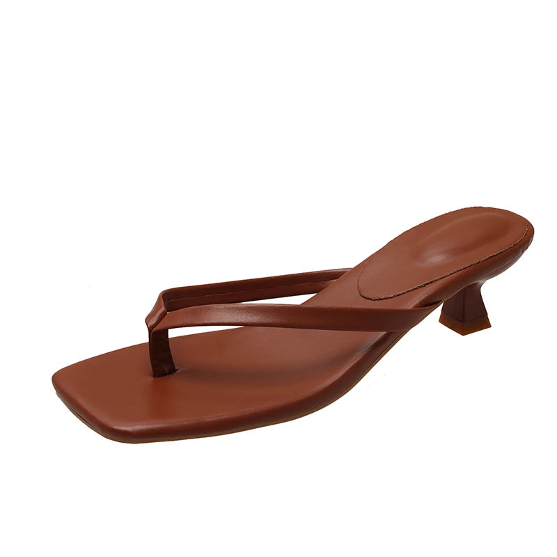 Dames Casual Slippers met Lage Hak voor Zomer 8