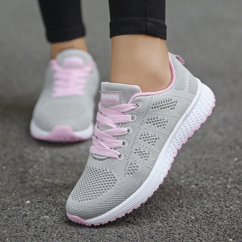 Dames Casual Sneakers Ademend Mesh Wandelschoenen 1