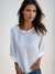 Dames Casual T-Shirt Met Knopjes en Textuur 2