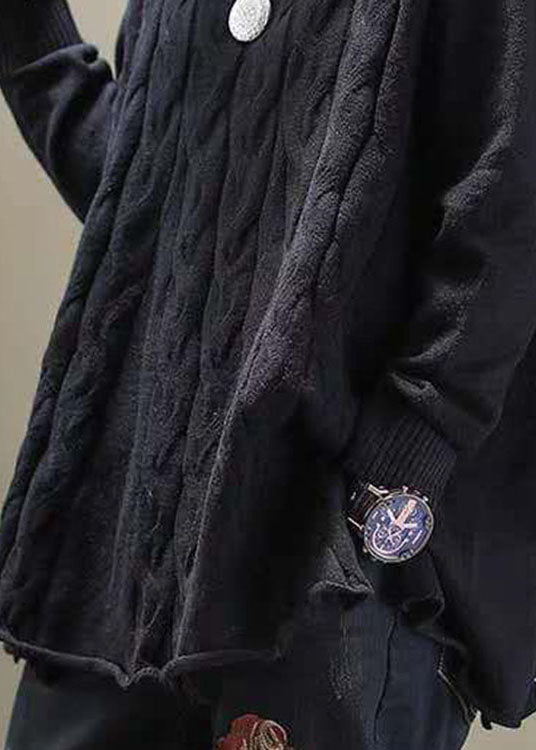 Dames Casual Trui met Col en Open Zijkanten 4