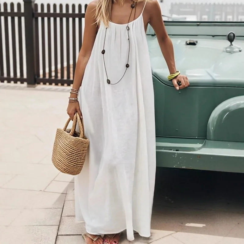 Dames Casual Zomerjurk Losse Pasvorm 0