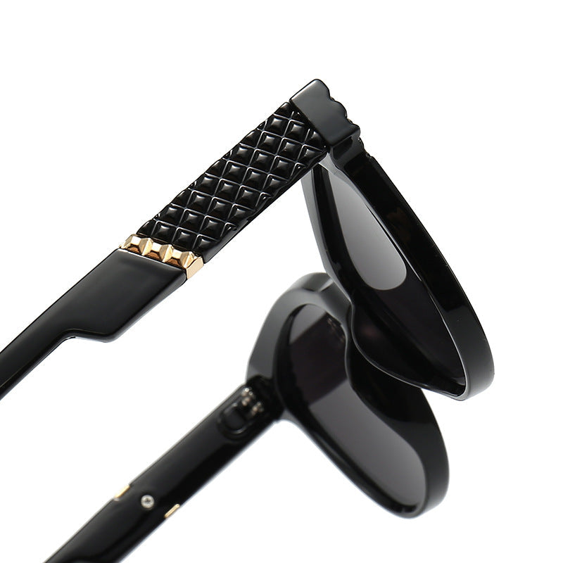 Dames Cat-Eye Zonnebril met Gestructureerd Frame 3