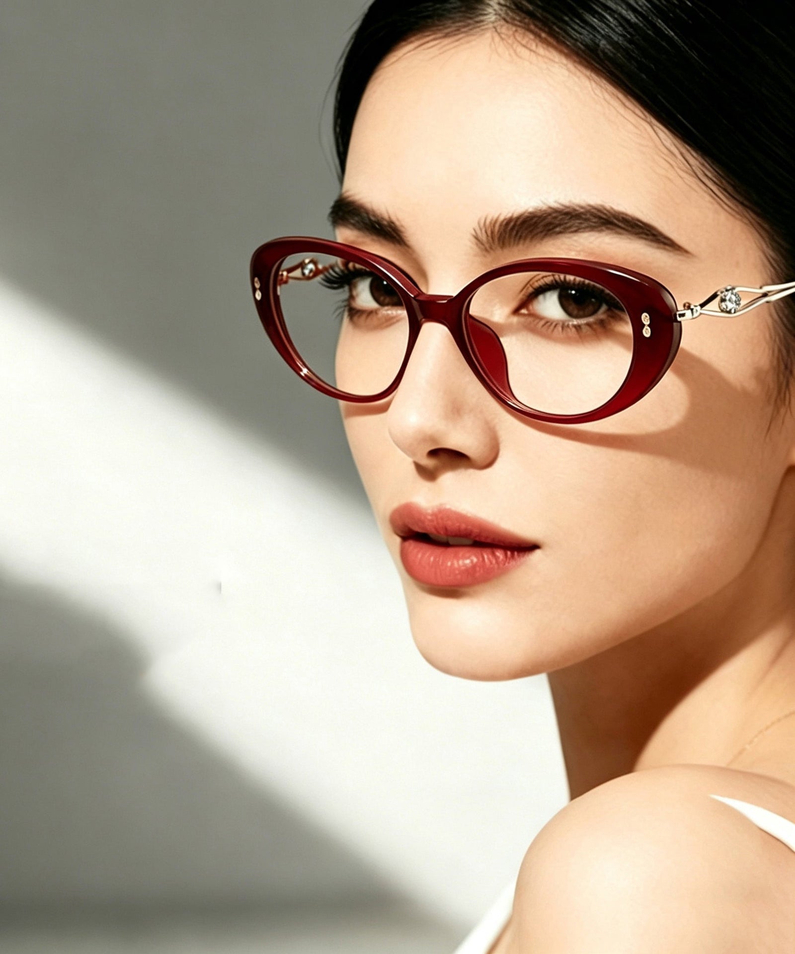 Dames Cat's Eye Leesbril Met Volledig Frame 0