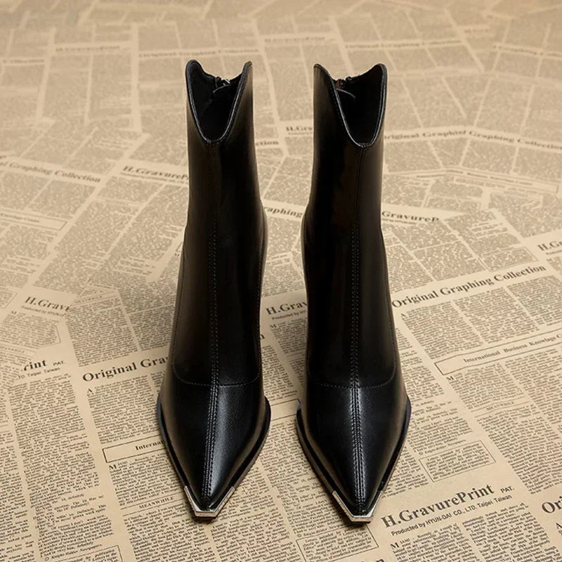 Dames Chelsea Laarzen Met Chroompunt Design 5