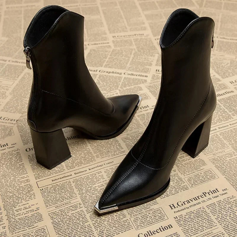 Dames Chelsea Laarzen Met Chroompunt Design 7
