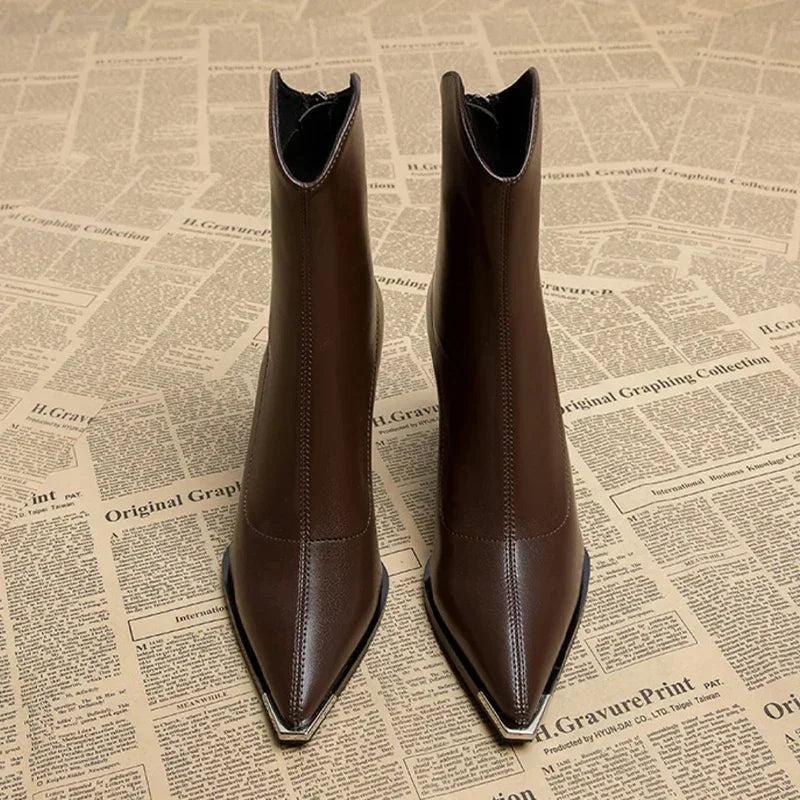 Dames Chelsea Laarzen Met Chroompunt Design 8