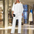 Dames Chiffon Set met Schoudervrije Top en Elegante Broek 5