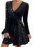 Dames Chique Jurk Met Paillettenrand Polyester 0
