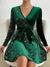 Dames Chique Jurk Met Paillettenrand Polyester 5