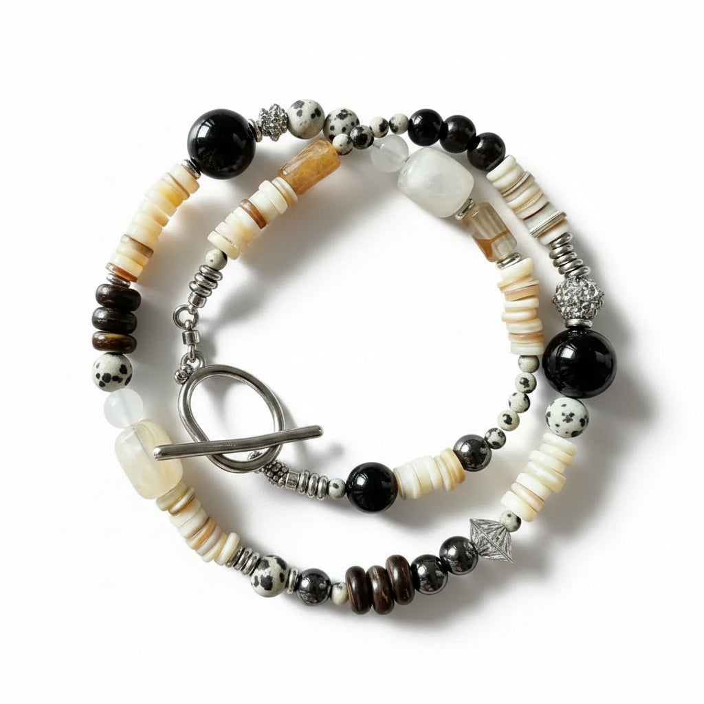 Dames Choker Natuursteen Boho Stijl 0