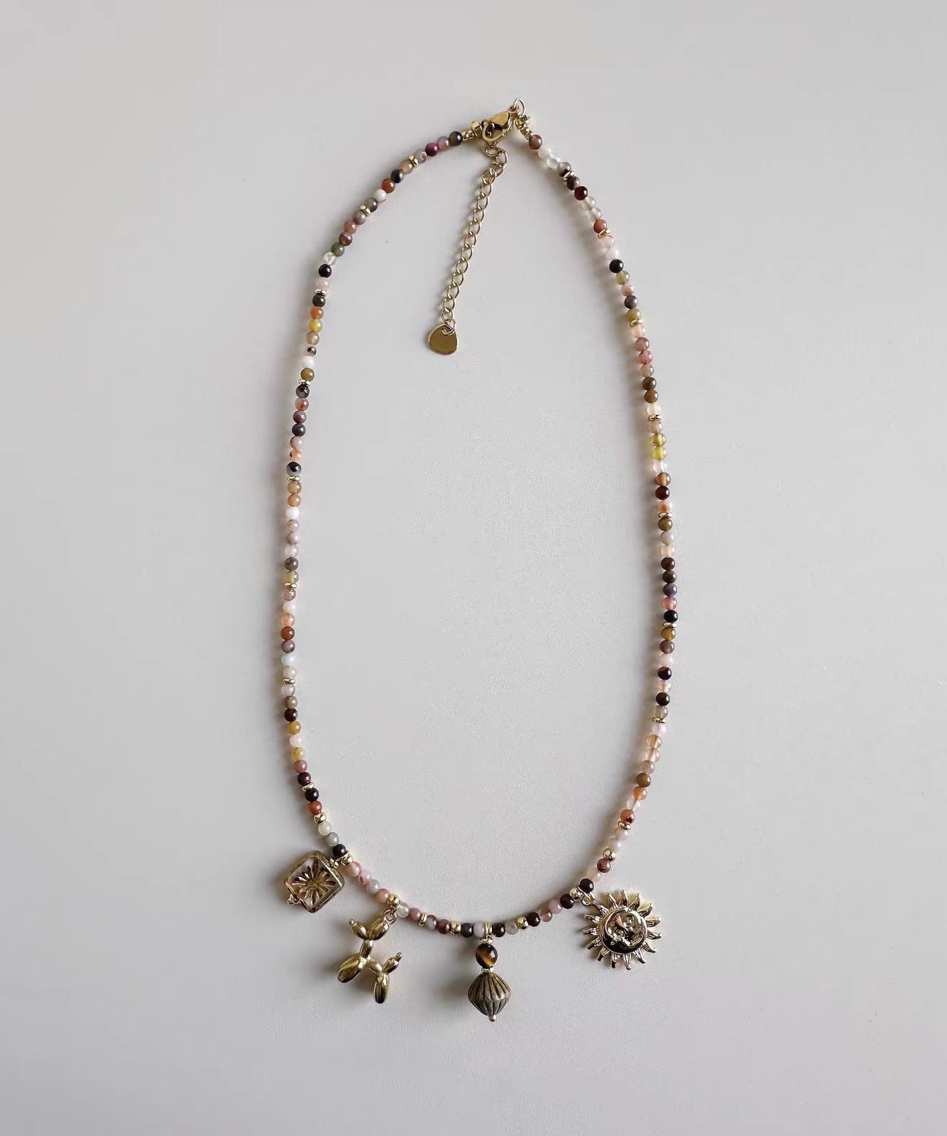 Dames Choker Set met Glazen Kralen en Hanger 3