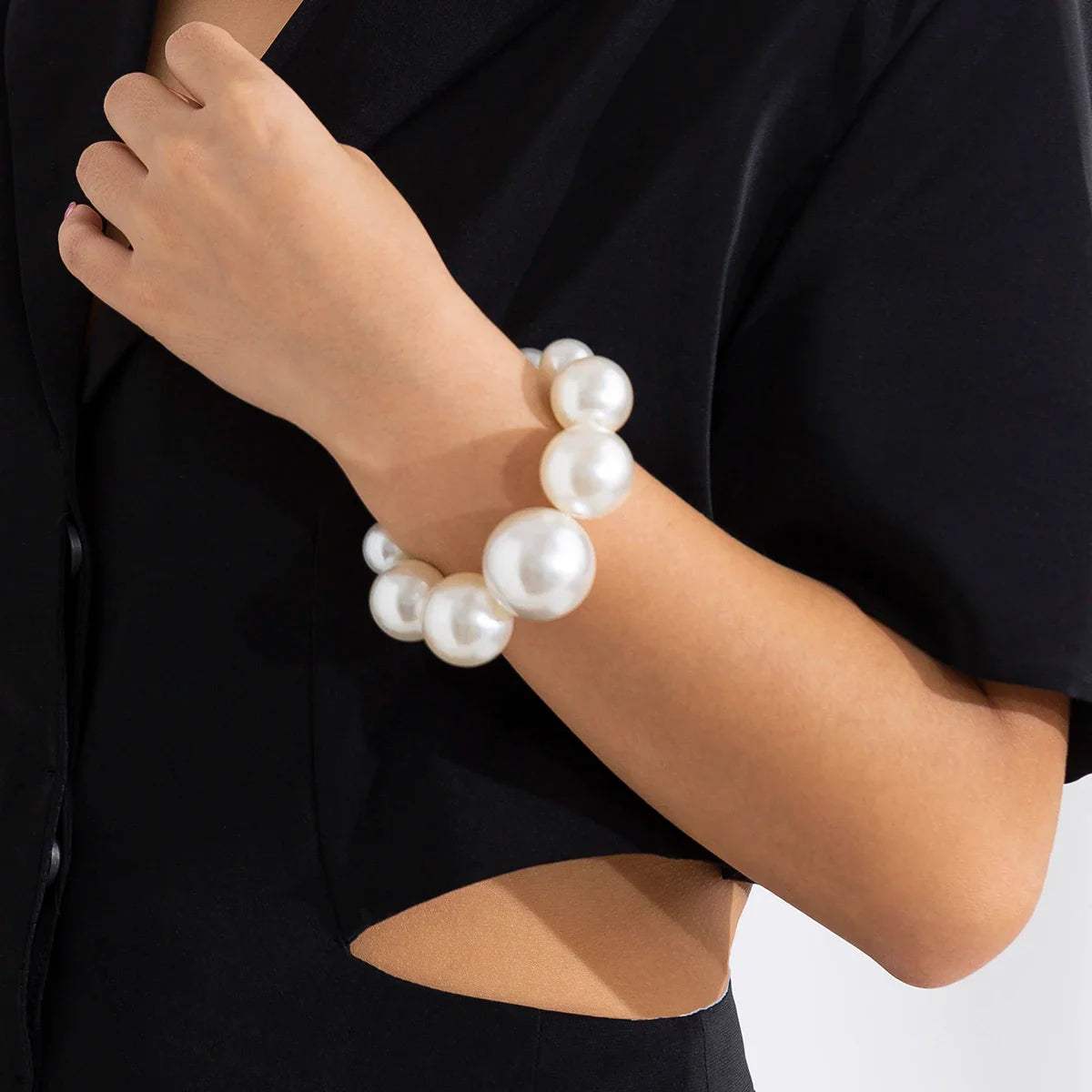 Dames Chokerset met Oversized Parels 2