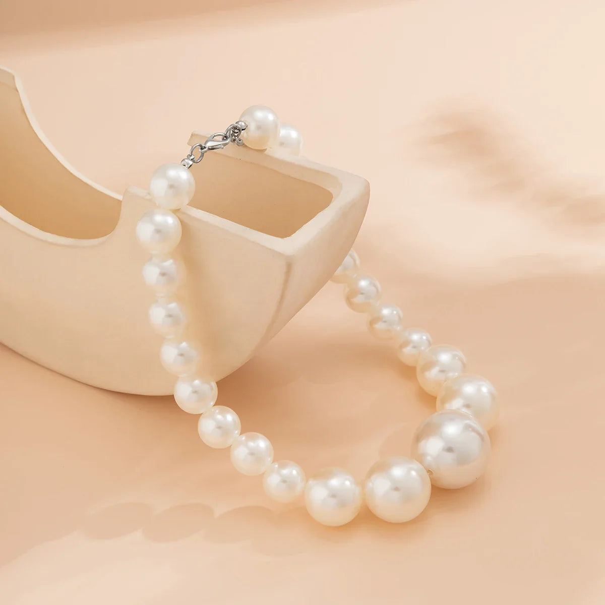 Dames Chokerset met Oversized Parels 8