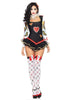 Dames Circus Kostuum Clown voor Halloween Feest 7