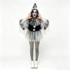 Dames Clown Kostuum Met Cape En Hoed Voor Feestelijke Gelegenheden 3