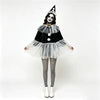Dames Clown Kostuum Met Cape En Hoed Voor Feestelijke Gelegenheden 4