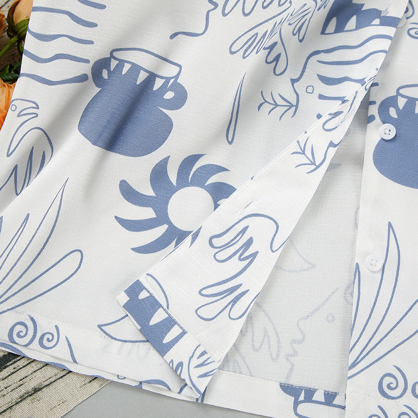 Dames Co Ord Set Oversized Hemd en Shorts Luchtige Stof 5