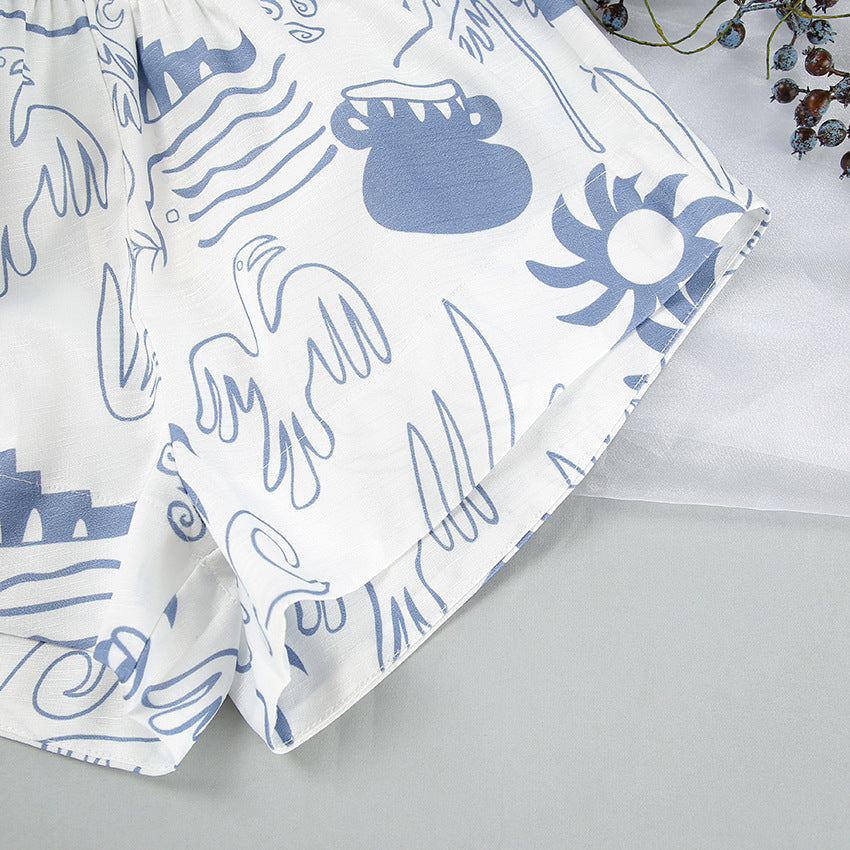 Dames Co Ord Set Oversized Hemd en Shorts Luchtige Stof 6