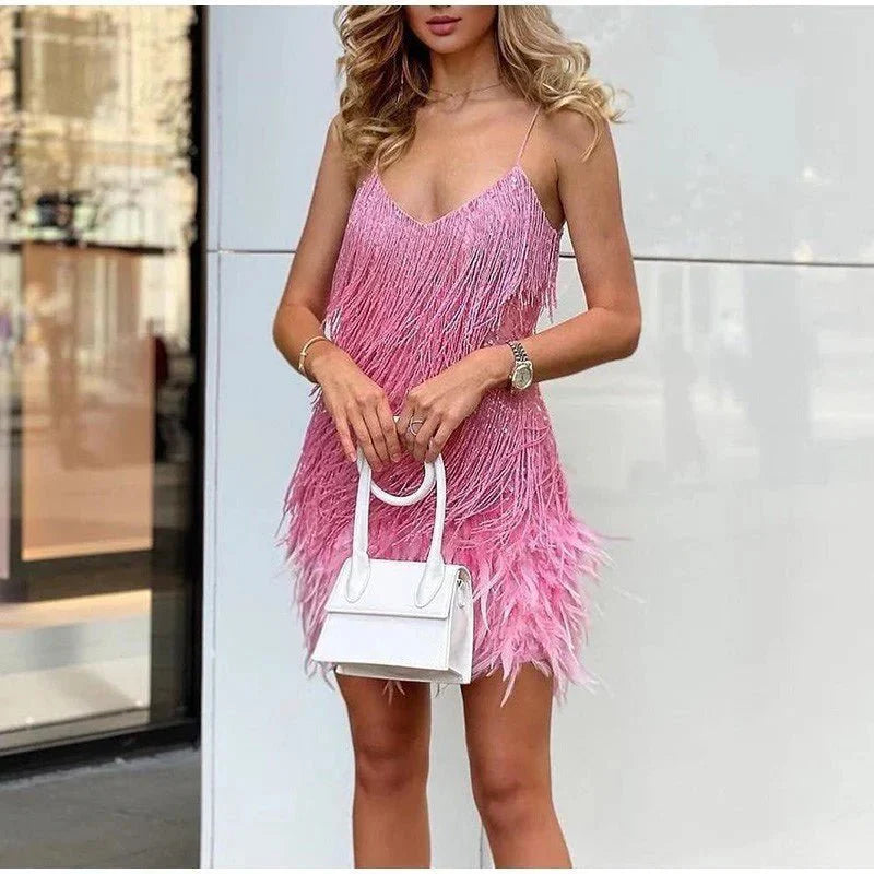 Dames Cocktailjurk Modern Met Verfijnde Details 8