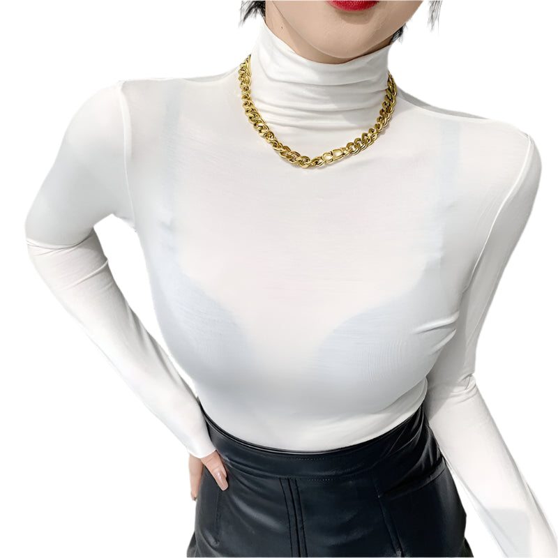 Dames Coltrui Hoge Kraag Casual Lichtgewicht voor Herfst en Winter 0