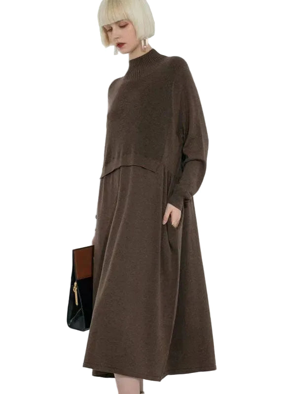 Dames Coltrui Jurk met Patchwork Stijl 0