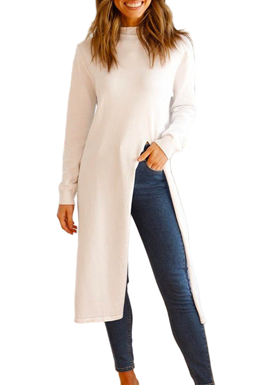 Dames Coltrui Lange Mouwen met Hoge Split 0