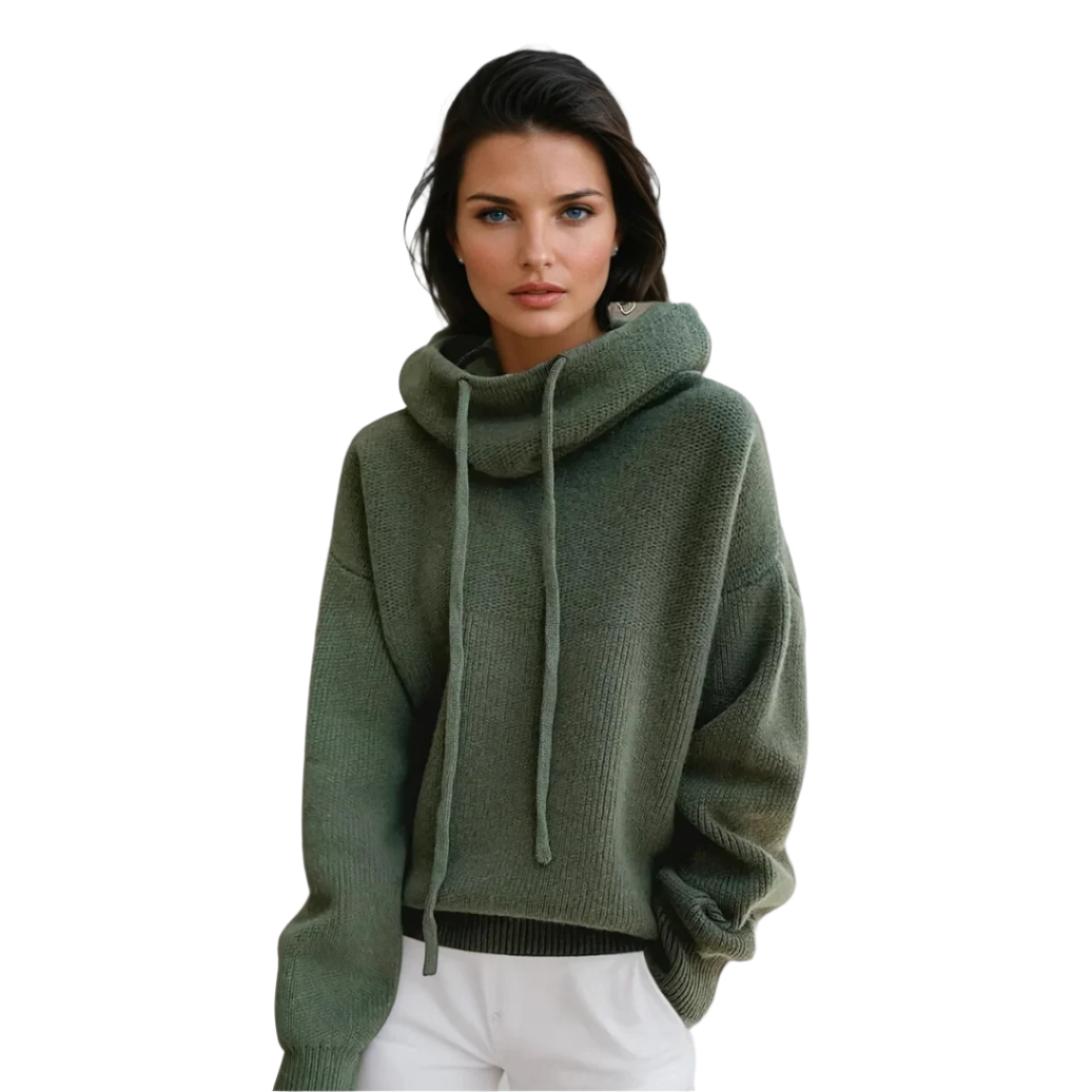 Dames Coltrui Luxe Wol Elegante Hoge Kraag 0