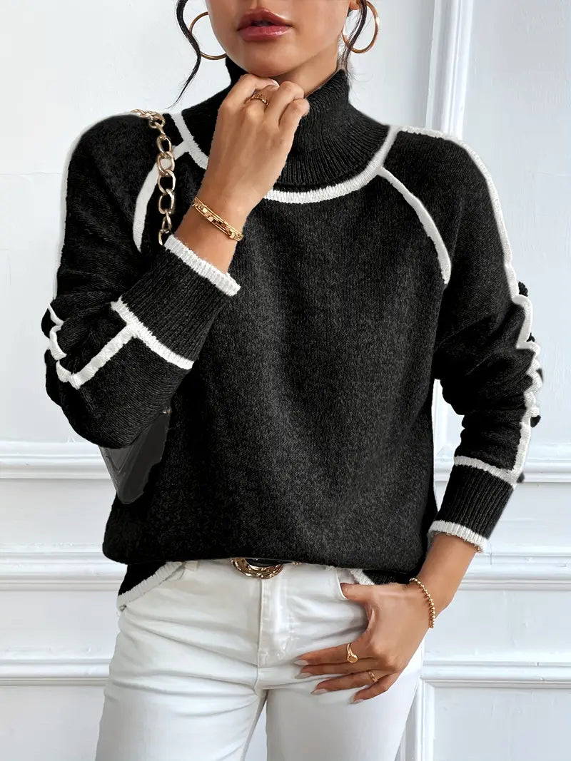 Dames Coltrui met Contrasterende Details 6