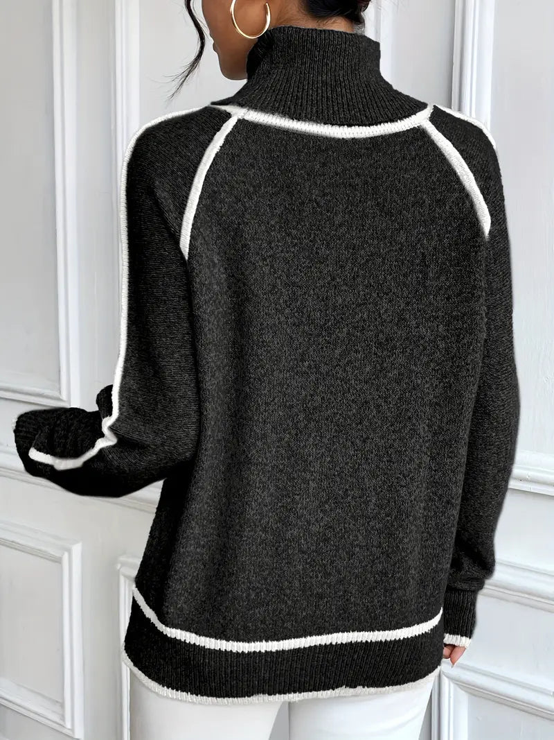 Dames Coltrui met Contrasterende Details 7